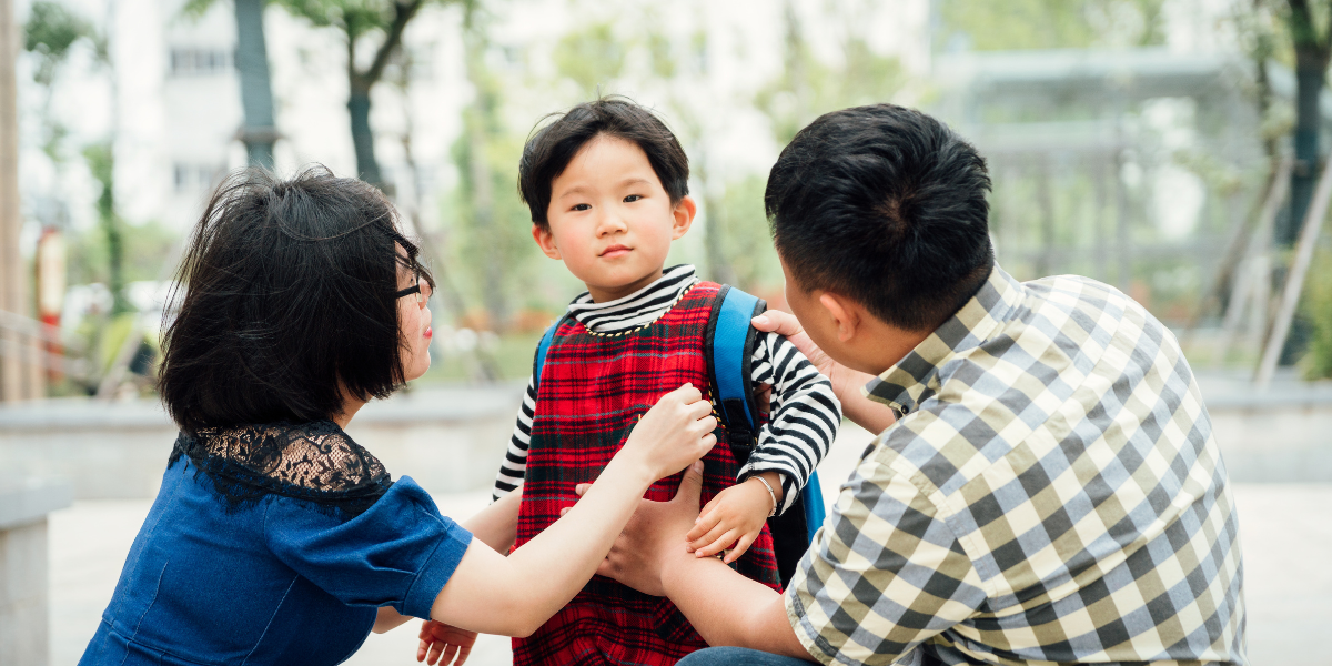 Chinese parents and their kid